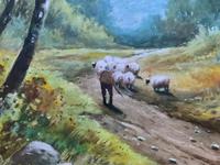Near Darley Dale 19thc Derbyshire Sheppard Sheep Landscape Watercolour Painting (5 of 13) Near Darley Dale 19thc Derbyshire Sheppard Sheep Landscape Watercolour Painting (5 of 13)
