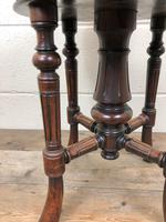 Antique Victorian Walnut Piano Stool with Adjustable Height (8 of 11) Antique Victorian Walnut Piano Stool with Adjustable Height (8 of 11)