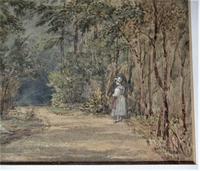 Mary Smirke - Girls on a Woodland Path, Watercolour, Framed (3 of 8) Mary Smirke - Girls on a Woodland Path, Watercolour, Framed (3 of 8)