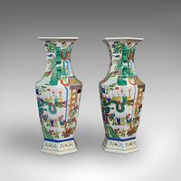 Very Large Pair, Antique Decorative Vases, Oriental, Ceramic, Urn c.1900 (12 of 12) Very Large Pair, Antique Decorative Vases, Oriental, Ceramic, Urn c.1900 (12 of 12)