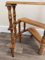 Victorian Style Light Oak Library Spiral Curved Step Ladder Stand (20 of 24) Victorian Style Light Oak Library Spiral Curved Step Ladder Stand (20 of 24)