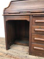 Antique Early 20th Century Oak Roll Top Desk (9 of 13) Antique Early 20th Century Oak Roll Top Desk (9 of 13)