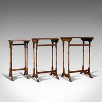 Antique Trio of Nest Tables, English, Walnut, Mahogany, Nesting, Side, Edwardian (6 of 12) Antique Trio of Nest Tables, English, Walnut, Mahogany, Nesting, Side, Edwardian (6 of 12)