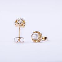 Antique Victorian 1.10 Carat Cushion Diamond Solitaire Earrings c.1860 (4 of 4) Antique Victorian 1.10 Carat Cushion Diamond Solitaire Earrings c.1860 (4 of 4)