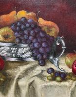 Fabulous 1960 Vintage Antique Still Life Of Fruit Study Oil On Canvas Painting (6 of 12) Fabulous 1960 Vintage Antique Still Life Of Fruit Study Oil On Canvas Painting (6 of 12)