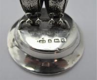 Edwardian, Novelty Silver Twin Owl Place Stands/ Menu Holders, Levi & Salaman, B'ham 1904 (7 of 8) Edwardian, Novelty Silver Twin Owl Place Stands/ Menu Holders, Levi & Salaman, B'ham 1904 (7 of 8)