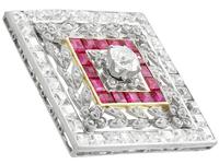 3.48ct Diamond & 0.53ct Ruby, Platinum Pendant / Brooch - Antique c.1900 (6 of 15) 3.48ct Diamond & 0.53ct Ruby, Platinum Pendant / Brooch - Antique c.1900 (6 of 15)