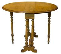 Fine Burr Walnut Sutherland Table (4 of 6) Fine Burr Walnut Sutherland Table (4 of 6)