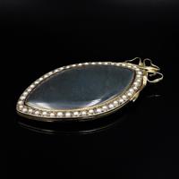 Antique Georgian Pearl Large Navette Silver Gilt Gold Locket Pendant (6 of 11) Antique Georgian Pearl Large Navette Silver Gilt Gold Locket Pendant (6 of 11)