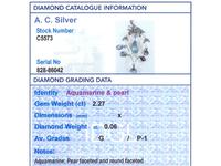 2.27ct Aquamarine, Diamond, Pearl & 14ct Yellow Gold Pendant - Antique c.1900 (7 of 9) 2.27ct Aquamarine, Diamond, Pearl & 14ct Yellow Gold Pendant - Antique c.1900 (7 of 9)
