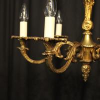 French 6 Light Gilded Bronze Early 20th Century Antique Chandelier (2 of 10) French 6 Light Gilded Bronze Early 20th Century Antique Chandelier (2 of 10)