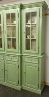 20th Century Breakfront Bookcase Painted Green (3 of 4) 20th Century Breakfront Bookcase Painted Green (3 of 4)