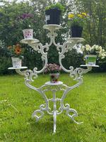 Victorian 19th Century Garden Cast Iron Painted White 6 Branch Plant Stand (2 of 47) Victorian 19th Century Garden Cast Iron Painted White 6 Branch Plant Stand (2 of 47)