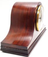 Mahogany Hat Shaped English Westminster 8-day Mantel Clock with Silver Dial (10 of 12) Mahogany Hat Shaped English Westminster 8-day Mantel Clock with Silver Dial (10 of 12)