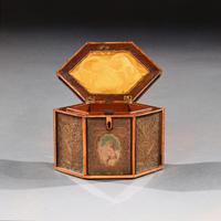 18th Century Georgian Paper Scrolled Quilled Satinwood Tea Caddy (6 of 6) 18th Century Georgian Paper Scrolled Quilled Satinwood Tea Caddy (6 of 6)