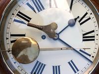 Victorian Oak Cased 12" Dial Station Clock (6 of 8) Victorian Oak Cased 12" Dial Station Clock (6 of 8)