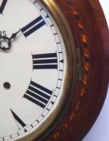 Antique Drop Dial Wall Clock - Walnut 8-Day Striking Wall Clock (9 of 12) Antique Drop Dial Wall Clock - Walnut 8-Day Striking Wall Clock (9 of 12)