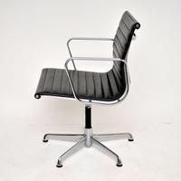 1970's Vintage Charles Eames Ea108 Leather Desk Chair by Icf (4 of 12) 1970's Vintage Charles Eames Ea108 Leather Desk Chair by Icf (4 of 12)