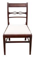 Pair of Georgian mahogany dining side hall bedroom chairs C1800 (4 of 7) Pair of Georgian mahogany dining side hall bedroom chairs C1800 (4 of 7)