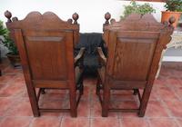 Pair of Victorian country oak wainscot chairs (Free shipping to Mainland England) (8 of 10) Pair of Victorian country oak wainscot chairs (Free shipping to Mainland England) (8 of 10)