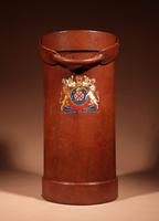 British Very Interesting Coat of Arms Shooting Stick / Umbrella / Walking Stick Leather Stand c.1920/1940 (3 of 5) British Very Interesting Coat of Arms Shooting Stick / Umbrella / Walking Stick Leather Stand c.1920/1940 (3 of 5)
