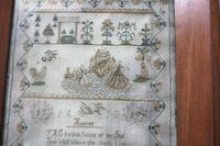 Rare & Fine Embroidery Silk Textile Scottish Castle Sampler c.1841 (5 of 9) Rare & Fine Embroidery Silk Textile Scottish Castle Sampler c.1841 (5 of 9)