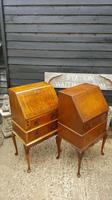Lovely Antique Design Burr Walnut Bureau (9 of 9) Lovely Antique Design Burr Walnut Bureau (9 of 9)