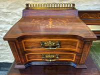 Maple & Co - Stunning Edwardian Marquetry Rosewood Library Writing Table Desk (7 of 15) Maple & Co - Stunning Edwardian Marquetry Rosewood Library Writing Table Desk (7 of 15)