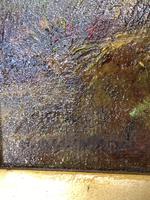 Antique Scottish landscape oil painting with Highland Cattle signed M Allinson 2 of 2 (5 of 10) Antique Scottish landscape oil painting with Highland Cattle signed M Allinson 2 of 2 (5 of 10)
