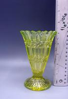 Victorian Uranium Glass Trumpet Posy Vase - C1880 (6 of 6) Victorian Uranium Glass Trumpet Posy Vase - C1880 (6 of 6)
