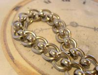 Antique Pocket Watch Chain 1920s Large Silver Nickel Fancy Link Albert With T Bar (5 of 10) Antique Pocket Watch Chain 1920s Large Silver Nickel Fancy Link Albert With T Bar (5 of 10)