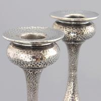Pair of Arts & Crafts Silver Candlesticks by S Blanckensee & Son 1922 (5 of 10) Pair of Arts & Crafts Silver Candlesticks by S Blanckensee & Son 1922 (5 of 10)