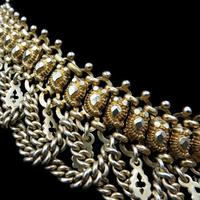Vintage Aesthetic Gold on Sterling Silver Heavy Fancy Swag Collar Necklace (7 of 7) Vintage Aesthetic Gold on Sterling Silver Heavy Fancy Swag Collar Necklace (7 of 7)