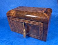 Victorian Tunbridge Ware Twin Section Tea Caddy (8 of 18) Victorian Tunbridge Ware Twin Section Tea Caddy (8 of 18)