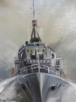 Oil on Board The Battle Ship Listed Artist Dion Pears (5 of 12) Oil on Board The Battle Ship Listed Artist Dion Pears (5 of 12)