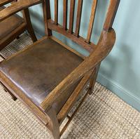 Unusual Pair of Edwardian Oak Carver Chairs by JAS. Shoolbred (4 of 8) Unusual Pair of Edwardian Oak Carver Chairs by JAS. Shoolbred (4 of 8)