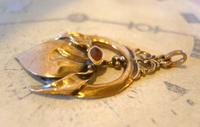 Antique Pocket Watch Chain Fob 1904 Art Nouveau Gilt & Carnelian Stone Fob (5 of 7) Antique Pocket Watch Chain Fob 1904 Art Nouveau Gilt & Carnelian Stone Fob (5 of 7)