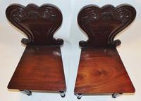 Pair of Regency Mahogany Hall Chairs (4 of 7) Pair of Regency Mahogany Hall Chairs (4 of 7)