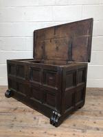 Antique Rare 17th Century Oak Coffer with Block Paw Feet (M-716) (3 of 16) Antique Rare 17th Century Oak Coffer with Block Paw Feet (M-716) (3 of 16)