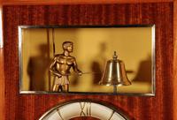 French Mahogany & Satinwood Signed Odo Automation Striking Wall Clock (2 of 5) French Mahogany & Satinwood Signed Odo Automation Striking Wall Clock (2 of 5)