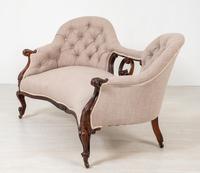 Victorian Rosewood Camel Back Settee (6 of 6) Victorian Rosewood Camel Back Settee (6 of 6)