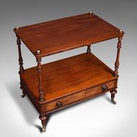 Antique Two Tier Side Table, Mahogany Whatnot, Regency Canterbury, Display Stand (7 of 12) Antique Two Tier Side Table, Mahogany Whatnot, Regency Canterbury, Display Stand (7 of 12)