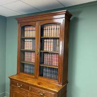 Quality Victorian Oak Antique Glazed Bookcase On Cupboard (8 of 9) Quality Victorian Oak Antique Glazed Bookcase On Cupboard (8 of 9)