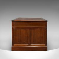 Antique Partner's Desk, English, Mahogany, Leather, Writing Table, Edwardian (4 of 12) Antique Partner's Desk, English, Mahogany, Leather, Writing Table, Edwardian (4 of 12)