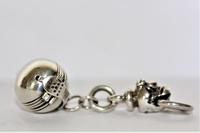Interesting & Unusual Silver Fob with a Dogs Head & Ball That Opens (4 of 5) Interesting & Unusual Silver Fob with a Dogs Head & Ball That Opens (4 of 5)