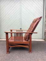 Arts & Crafts Oak & Leather Reclining Armchair (7 of 10) Arts & Crafts Oak & Leather Reclining Armchair (7 of 10)
