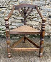 Antique Oak Turners Corner Chair (12 of 14) Antique Oak Turners Corner Chair (12 of 14)