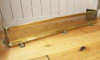 19th Century Fretwork Brass Fire Fender (2 of 9) 19th Century Fretwork Brass Fire Fender (2 of 9)