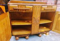 Art Deco Oak Wood Sideboard with Ball Feet (9 of 9) Art Deco Oak Wood Sideboard with Ball Feet (9 of 9)