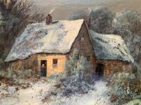 Very Large Outstanding 19th Century British Winter Snow-capped Landscape Oil Painting (10 of 13) Very Large Outstanding 19th Century British Winter Snow-capped Landscape Oil Painting (10 of 13)